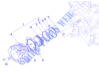 Grupo cilindro pistão pino para VESPA GTS 4T ie Super E3 2014