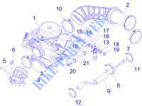 Carburador completo   Sistema de admissão para VESPA LX 4T-4V Touring 2013
