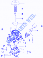 Componentes do carburador para VESPA LX 4T-4V Touring 2013