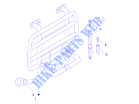  Bagageiro/porta objectos dianteiro para VESPA LXV 15 2015