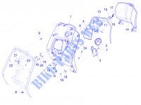 Porta objectos dianteiro   Contra escudo para VESPA Primavera 4T 3V iGet E4 ABS 2016