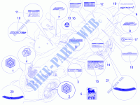 Monogrammes   Decorations para PIAGGIO MP3 500 Business ABS E3-E4 2015