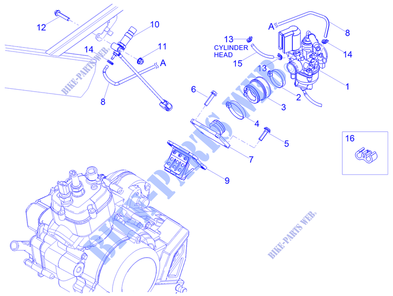 Carburettor para GILERA SMT 50 Euro 4 Drifting 2019
