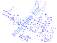 Fork/steering tube   Steering bearing unit para VESPA GTS 125 4T Euro 5 ABS 2021