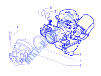 Carburador completo   Sistema de admissão para PIAGGIO Carnaby 4T E3 2008