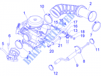 Carburador completo   Sistema de admissão para PIAGGIO Fly 4T 4V 2014