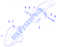 Front and rear mudguard para PIAGGIO Fly 4T Other year