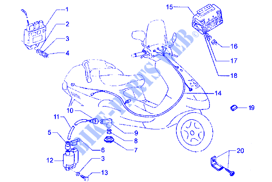 Electrical devices para PIAGGIO Hexagon LXT Before 200
