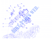 Corpo de alhetas   Injector   Sistema de admissão para PIAGGIO Liberty 4T 3V ie E3 2013