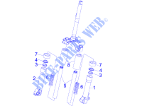 Componentes das forquilha (Escorts) para PIAGGIO Liberty 4T PTT (D) 2015