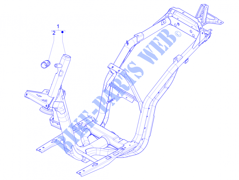 Chassis/estrutura externa para PIAGGIO Liberty 4T PTT 2015