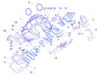 Coberturas dianteiras   Chapa anti salpicos para PIAGGIO X10 4T 4V I.E. E3 2015