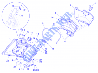 Porta objectos dianteiro   Contra escudo para PIAGGIO X10 4T 4V I.E. E3 2013