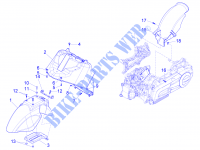 Vão da roda   Pára lamas para PIAGGIO X10 4T 4V I.E. E3 2014