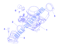 Carburador completo   Sistema de admissão para PIAGGIO X Evo Euro 3 2012
