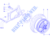 Rear wheel para PIAGGIO X Evo Euro 3 2015