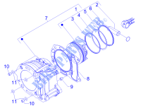 Grupo cilindro pistão pino para PIAGGIO X Evo Euro 3 2015