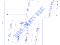 Forquilha/tubo da direcção   Grupo de apoio dos engates para PIAGGIO Zip 4T 25 Km-h 2015