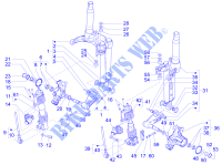 Componentes das forquilha (Mingxing) para GILERA Fuoco 4T-4V ie E3 LT 2014