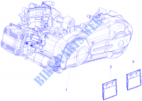 Motor completo para GILERA Fuoco 4T-4V ie E3 LT 2014