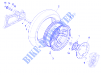 Roda traseira para GILERA Fuoco 4T-4V ie E3 LT 2013