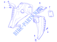 Porta objectos dianteiro   Contra escudo para GILERA Nexus ie E3 2009