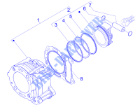 Grupo cilindro pistão pino para GILERA Runner ST 4T E3 2015