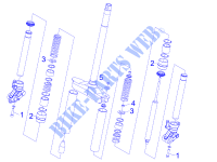 Componentes das forquilha (Wuxi Top) para GILERA Runner Pure Jet -SC 2005